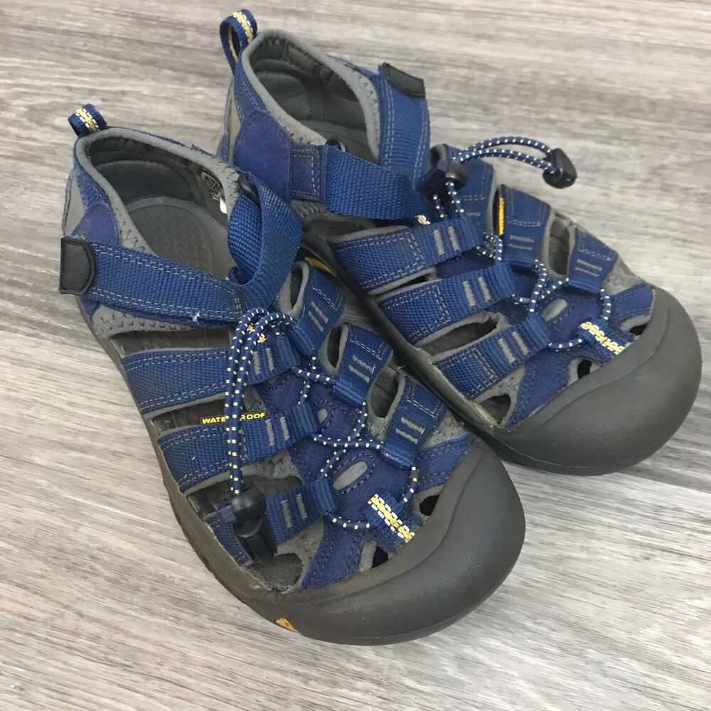 Kids Keen Newport H2 Sandals, Blue/Gargoyle, Size 3Y